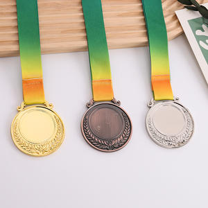 เหรียญกีฬาที่กำหนดเองสต็อกพร้อม-รางวัลโลหะสากลสำหรับการแข่งขันและมาราธอน - Product Image 3