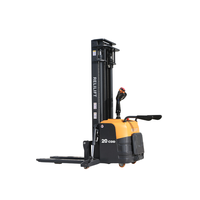 Gerbeur électrique 2T en gros avec batterie lithium-ion et mât bi-étages |   Chariot élévateur RELILIFT Stand-on Rider 2000 kg 3000 mm