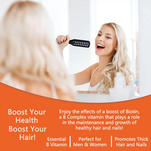 Gomitas de Biotina de Alta Potencia 5000MCG, Sabor Frambuesa, Favorecen la Salud del Cabello, la Piel y las Uñas para Mujeres, Gran Venta - Product Image 4