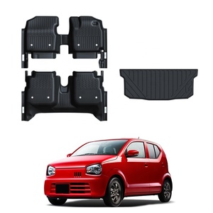 Tapis de voiture 5D en matériau TPE, couverture complète avec tapis de seuil de porte latéral, accessoires intérieurs tout temps TXR pour <span class=keywords><strong>Suzuki</strong></span> <span class=keywords><strong>Alto</strong></span> 2014- - Product Image 2