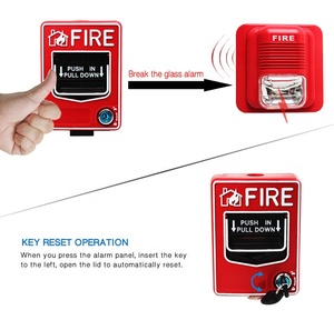 Panik acil kapı kilidi açma yangın <span class=keywords><strong>alarm</strong></span>ı anahtar sıfırlama düğmesi aşağı çekin anahtarı geleneksel manuel çağrı noktası - Product Image 2