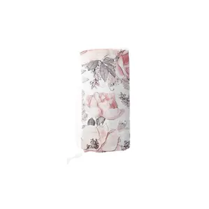Vintage Rose Soft & Seidige Baumwolle/Rayon Bambus Doppel Gaze Floral Musselin Baby Swaddle Decke