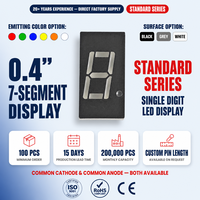 Hochwertiges 1-stelliges 0,4 Zoll 7-Segment-LED-Display-Panel-Design für Kochtimer-Anzeigegeräte LED-Anzeige