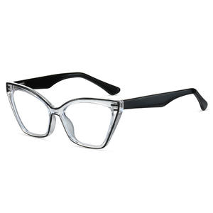 Lunettes anti-lumière bleue 87313, monture carrée en TR90 avec branches en CP, unisexe, pont moyen, lunettes optiques - Product Image 5