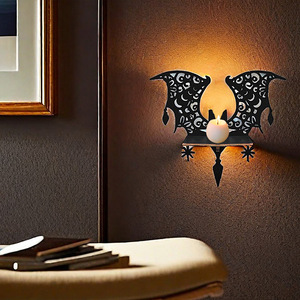 Halloween Graduation Thanksgiving Living Room Wall Decoration Punch-Free Bat Placement Board Bookshelf Wall Signs