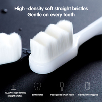 Cepillo de Dientes Manual Suave para Adultos con Cerdas Micro Nano Extra Suaves (Más de 10000 Cerdas) para Uso Doméstico y Cuidado Bucal