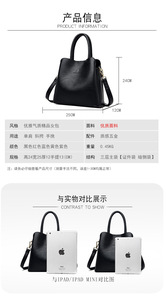 Bolso de Mano para Mujer, Color Sólido, Bolsos de Diseñador de Marcas de Lujo, Bolso Tote Cruzado de Lujo para Mujer - Product Image 3