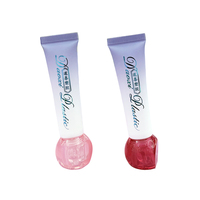 Tube cosmétique souple OEM personnalisé à dégradé, avec capuchon bombé translucide et embout transparent, idéal pour gloss et crème contour des yeux – Vente directe usine