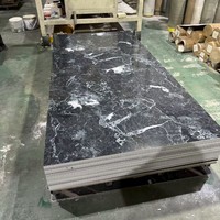 Panneaux muraux en PVC marbré avec revêtement UV pour projets de décoration