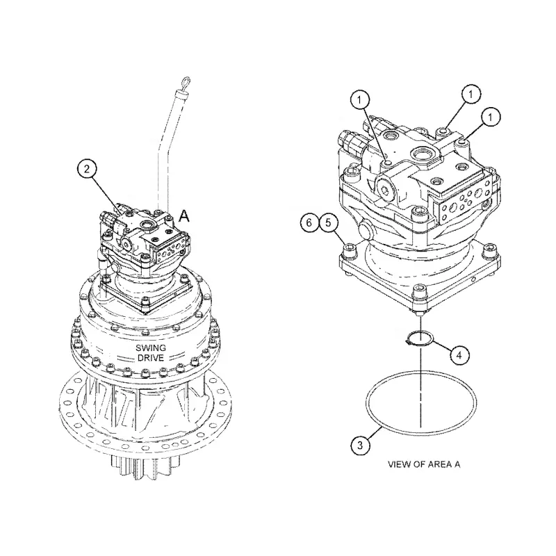 450-9350 450-9351 390FL parti di escavatore idraulico trasmissione 390F motore oscillante per bruco