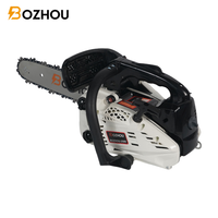 Gergaji Rantai Mini Bensin BOZHOUPOWER CS2500 China DIY OEM 12 Guide Bar Mesin 25.4cc 0.95KW Starter Manual untuk Memotong Kayu dan Pohon