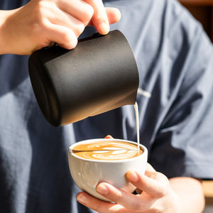 Pichet à vapeur économique en acier inoxydable 350ml 600ml <span class=keywords><strong>mousseur</strong></span> à lait barista pichet à café - Product Image 6