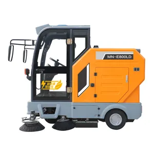 MINGNUO E800LD Floor Cleaning Machine Ride On Floor Sweeper Electric Road Sweeper Dumper Truck