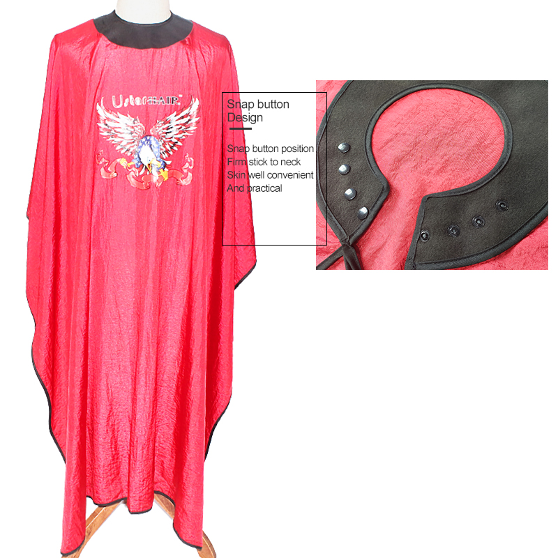 Кожаные накидки для парикмахера, низкий минимальный заказ, нейлоновая ткань, накидки с индивидуальным логотипом для стрижки волос