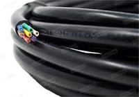 Cable conductor de 7 vías de calibre 14 de servicio pesado aprobado por SAE, Cable de remolque RV, Cable codificado por Color de cobre para semirremolque