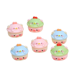 Sombrero 3D KI xiduo, dibujo animado de <span class=keywords><strong>cerdito</strong></span>, accesorios hechos a mano, material para pinzas de pelo, resina adhesiva, pequeño - Product Image 1