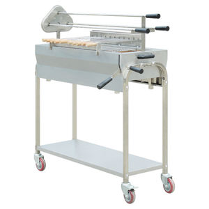 Precio al por mayor Parrillas de barbacoa de carbón con gabinete con extractor Carrito de servicio de barbacoa - Product Image 5