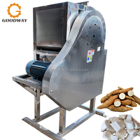 Ligne de production de chips de manioc séchées, machine à couper et à écailler le manioc