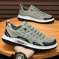DN – chaussures d'été pour hommes, chaussures en tissu et en cuir, chaussures de chantier antidérapantes, chaussures décontractées