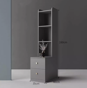 Glossy cột kệ với ngăn kéo kệ sách hỗ trợ mỹ phẩm kệ - Product Image 3