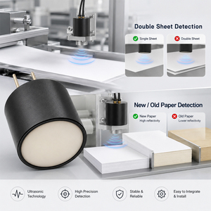 Transductor Ultrasónico de 10 mm de Diámetro, <span class=keywords><strong>Sensor</strong></span> Ultrasónico para Medir el Número de Hojas de Papel a una Distancia de 50 cm - Product Image 3