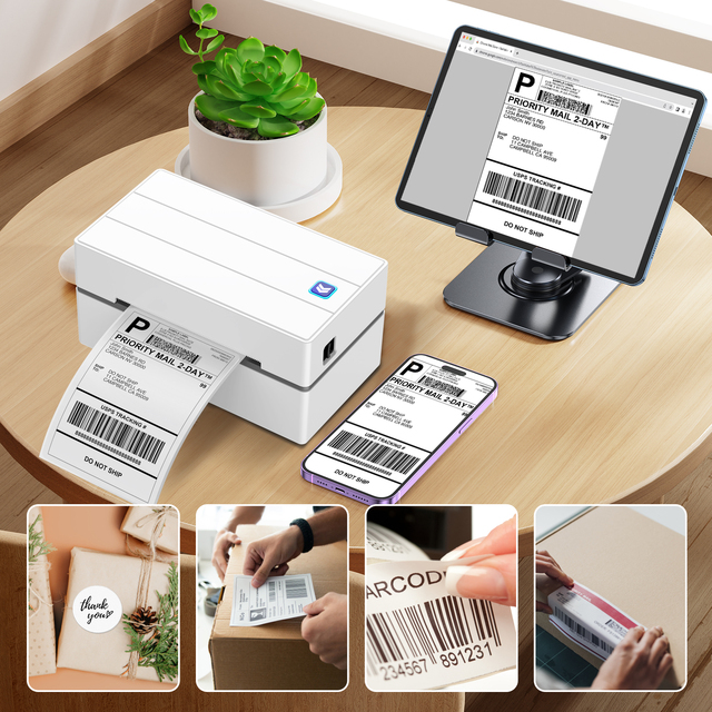 Uyin Y810 Hot Sale Original Desk Portable Check Barcode Wireless 110mm Blue Tooth Mini Shipping Label Direct Thermal Printer