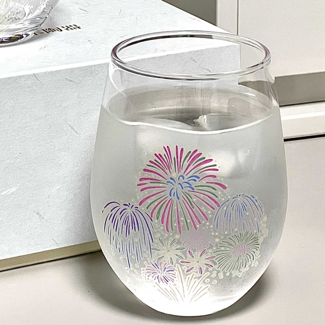 Gift Glassware Temperature Sensitive Stemless Wine Glass Cold Color Changing Glass Wine Cup