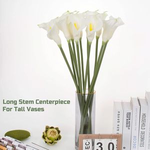 Vente directe usine – Fleurs artificielles Calla Lily faites à la main, toucher réaliste, en caoutchouc souple, modernes et parfumées – Pâques, Noël, Fête des Mères - Product Image 5