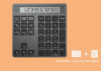 Kalkulator Numerik Numpad Tastierino 2-ln-1 Nirkabel, Kalkulator Numpad Bluetooth, Keypad Numerik Digital