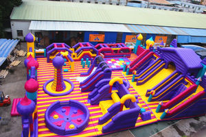 LILYTOYS Fun Indoor Outdoor Fun Entertainment Parc à thème gonflable commercial géant à vendre Terrain de jeu gonflable - Product Image 4