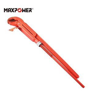 Clé à tuyau réglable à 90 degrés de qualité industrielle Maxpower, à embout courbé suédois - Product Image 1