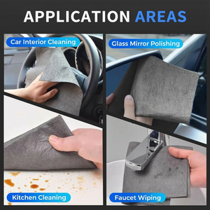 Chiffons magiques sans traces OEM/ODM 30*40cm <span class=keywords><strong>pour</strong></span> <span class=keywords><strong>vitres</strong></span> de voiture, chiffons de nettoyage en microfibre épais <span class=keywords><strong>pour</strong></span> la cuisine et la vaisselle - Product Image 3