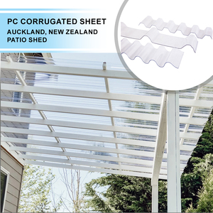 Tấm Lợp Dạng <span class=keywords><strong>S</strong></span>óng <span class=keywords><strong>Polycarbonate</strong></span> Pc Waves Vật Liệu Xây Dựng Nhà Kính - Product Image 2