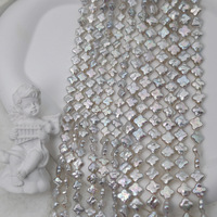 Perles de culture d'eau douce baroques en forme de trèfle à quatre feuilles de 8 mm, en vrac, pour la création de bijoux fantaisie faits main, colliers, boucles d'oreilles et artisanat.