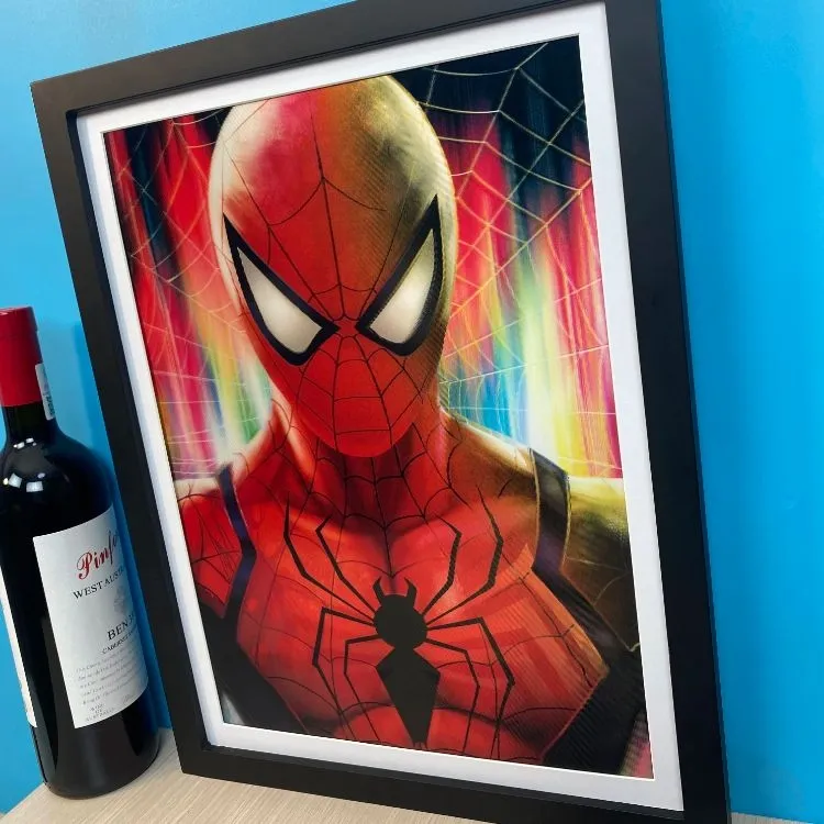 Cartazes do homem de ferro da série marvel, vingadores 3d, lenticular, homem-aranha, anime, decoração de casa