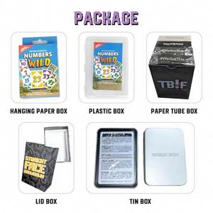 Basso MOQ personalizzato stampato anteriore e posteriore con scatola regalo per la carta grafica di gioco per eventi di intrattenimento - Product Image 4