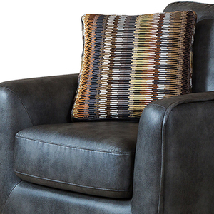 Nordic Style Faux Leather Single Seater <b>Chair</b> Easy Clean Accent <b>Chair</b> for <b>Small</b> Space Sofa Manufacture - Product Image 3