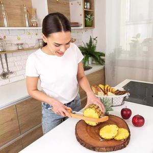 Coltello <span class=keywords><strong>per</strong></span> tagliare il pane seghettato con manico in legno strumento di cottura e pasticceria <span class=keywords><strong>per</strong></span> bagel e pasticcini fatti in casa - Product Image 6