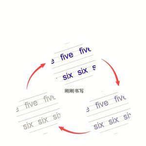 Custom Logo Wholesale Kids English Grooved Handwriting Copybook - High-Quality Practice <b>Book</b> with Colorful Pages - Product Image 4