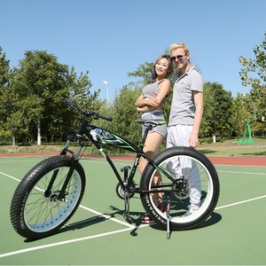 Vélo de montagne Shark Snow 26 pouces avec pneus larges 4.0, freins à disque, fourche à suspension, tout-terrain, unisexe, adulte - Product Image 2