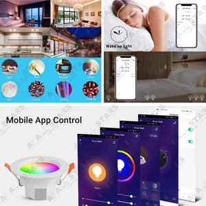 2,5 pulgadas 3,5 pulgadas 4 pulgadas inteligente RGBW Downlight trabajar con Smartthings <span class=keywords><strong>Alexa</strong></span> eco <span class=keywords><strong>Plus</strong></span> empotrada LED luces LED Downlight 5W 9W 12W - Product Image 4