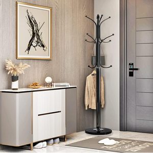 Metal <strong>Coat</strong> Rack <strong>Stand</strong> Tube Holder Organizer <strong>Tree</strong> <strong>Stand</strong> for Living Room - Product Image 5