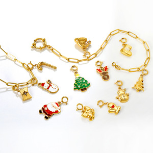 จี้คริสต์มาสโลหะผสมสังกะสีจี้การ์ตูนสร้อยคอผู้หญิงของขวัญเครื่องประดับอุปกรณ์เสริม - Product Image 1