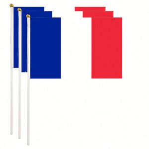 Bandera de Palestina Miniatura para Agitar con la Mano, Diseño al por Mayor para Todos los Países, con Asta de Plástico, Banderas de Seda y Vinilo - Product Image 1