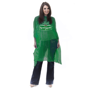 Poncho de pluie d'urgence en plastique léger pour adulte avec capuche intégrée, taille unique, poncho de pluie jetable - Product Image 2