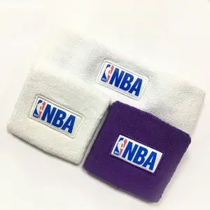 Factory Custom Logo Basketbal Zweetbandjes Set Sport Hoofdband En Pols Zweetbandjes Cottonsweat Band