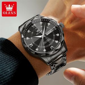 Montres de luxe classiques de haute qualité pour hommes, logo personnalisé OEM, acier inoxydable, montre à quartz pour homme, 5609 - Product Image 1