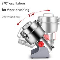 Moulin Électrique Multifonctionnel en Acier Inoxydable SS304 de 800g, 1000g, 1500g, 2000g, 3000W pour Épices, Curcuma, Poudre de Piment, Riz, Farine de Maïs