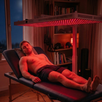 Panneau de luminothérapie infrarouge LED rouge de qualité médicale professionnelle pour soulagement de la douleur et thérapie physique sur tout le corps, modèle sur pied, version US