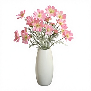 High Quality China Flocking Simulation Chamomile <strong>Cosmos</strong> Wedding Outdoor Auditorium Home Dining Table Decoration Floriculture - Product Image 1